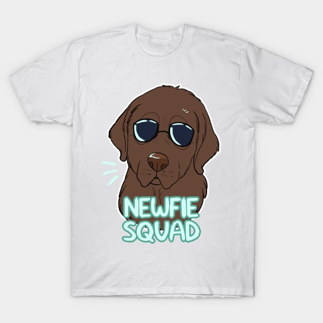 NEWFIE SQUAD (brown) T-Shirt by mexicanine